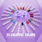 Chalk Markers (Neon+Pastel) 24 Colors Erasable with Bullet/Chisel Reversible Tips, Liquid Drawing Chalk Pens for Blackboard, Chalkboard, Whiteboard, Calendar, Cars, Window, Glass, Mirror
